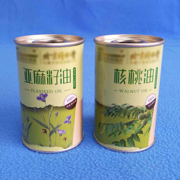 150毫升圓形核桃油小鐵瓶包裝規(guī)格