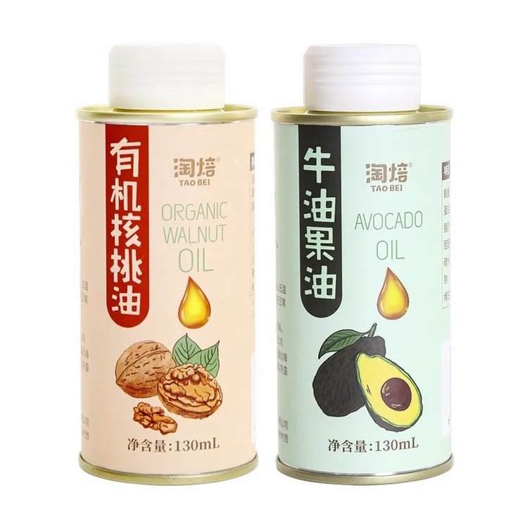 益智嬰兒營養(yǎng)油鐵罐 母嬰核桃油鐵瓶定制