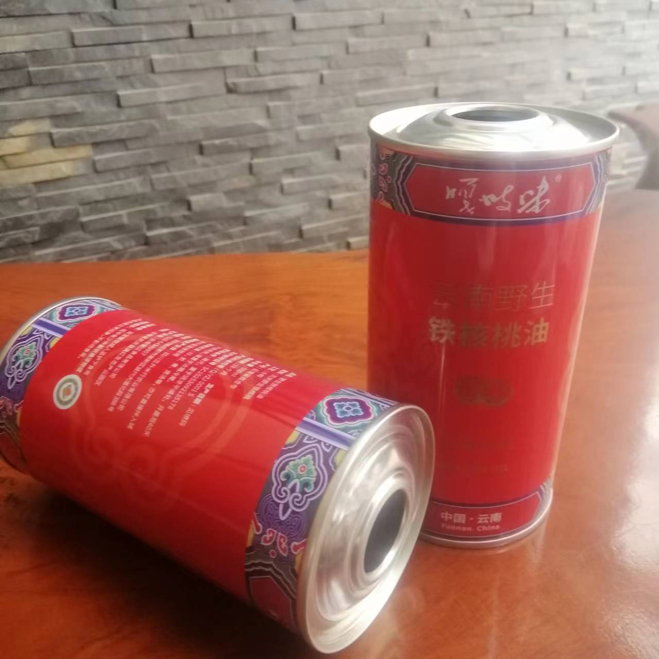 500ML云南鳳慶核桃油鐵罐 云南哪里做核桃油包裝好？