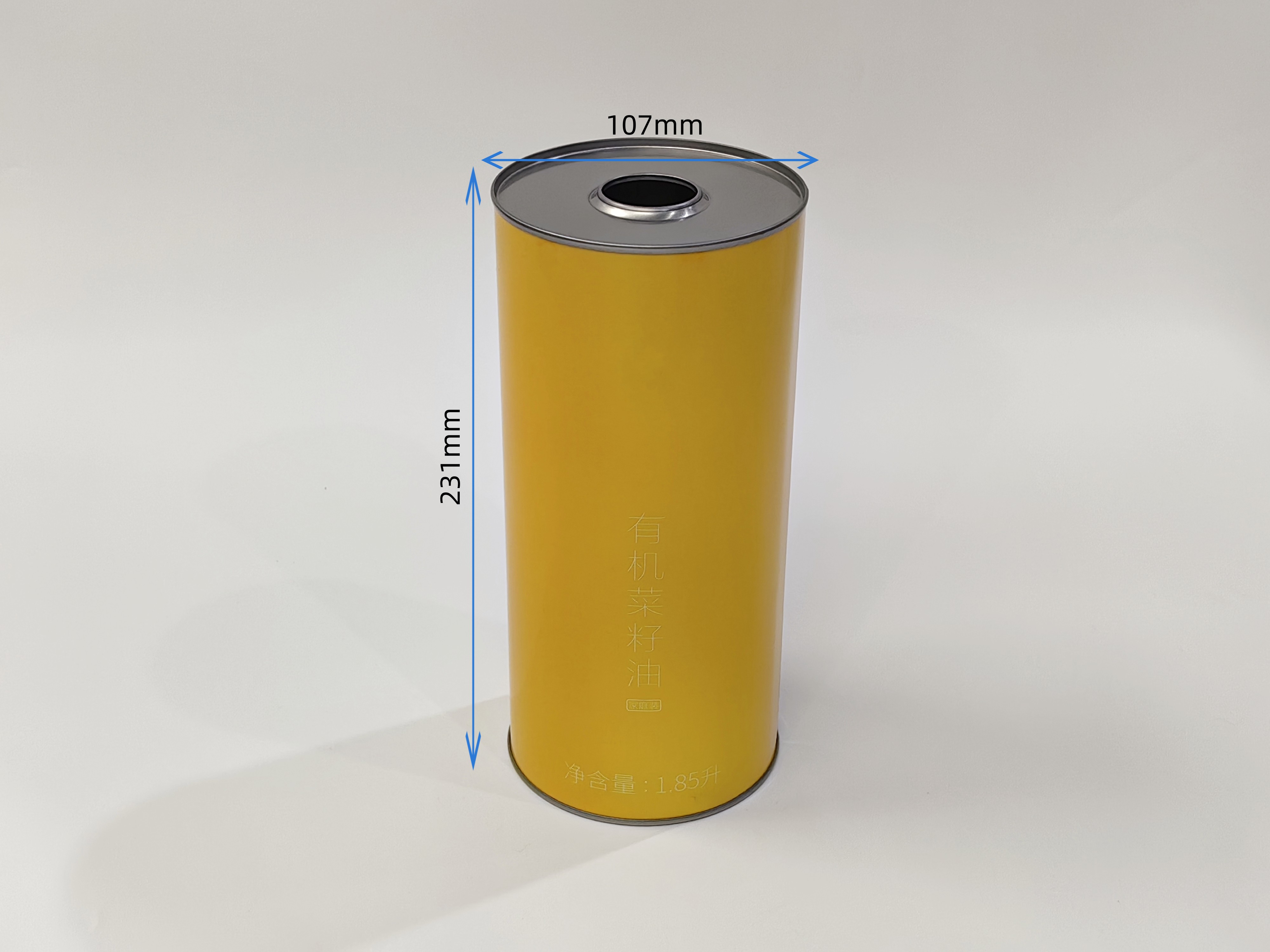 1L稻米油方形鐵罐 稻米油馬口鐵桶包裝